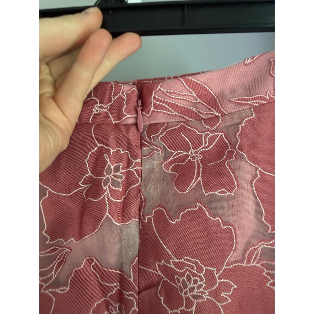 Lulus Certainly Stylish Mauve Pink Burnout Floral Two-Piece Midi Dress - Picture 15 of 16